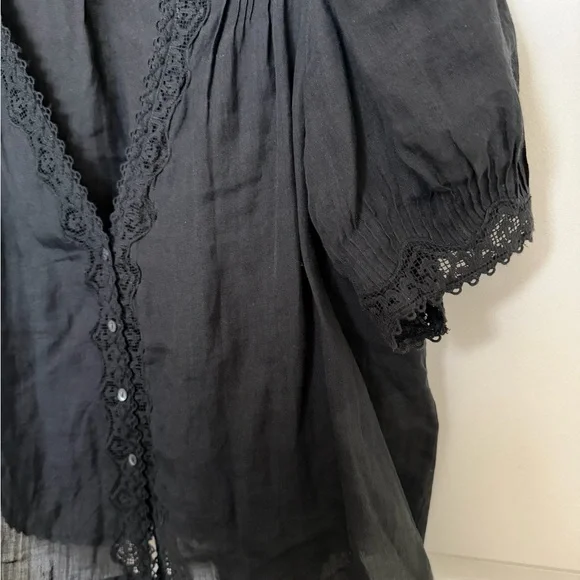 Doen Brigitta Top - Black - Large - Picture 3 of 4